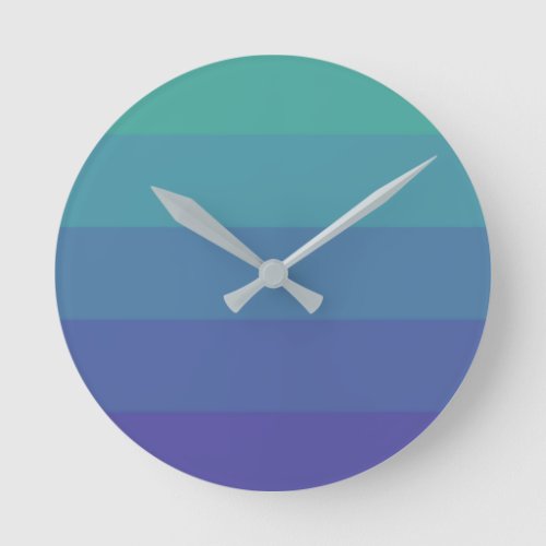 Paranoia Color Palette  Eye Catching Blue Sky Cyan Round Clock