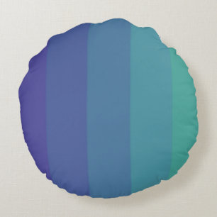 Paranoia Color Palette Eye Catching Blue Sky Cyan Round Pillow