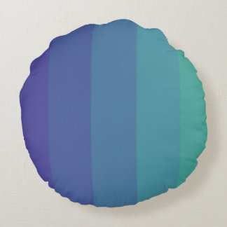 Paranoia Color Palette Eye Catching Blue Sky Cyan Round Pillow