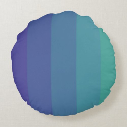 Paranoia Color Palette  Eye Catching Blue Sky Cyan Round Pillow