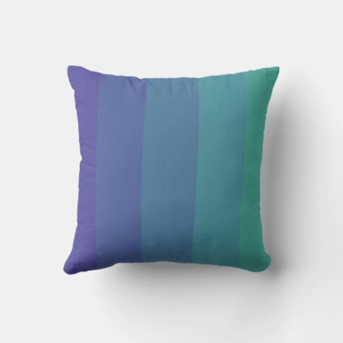 Paranoia Color Palette  Eye Catching Blue Sky Cyan Throw Pillow