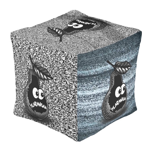 Paranoia / Pearanoia TV Static Noise seat chair  Pouf (Angled Back)