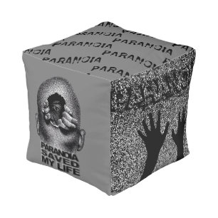 Paranoia Saved My Life, new trend, seat chair  Pouf