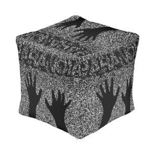 Paranoia Static White Noise TV Video seat chair  Pouf