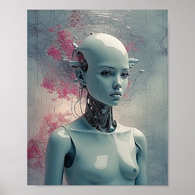 Paranoid Android - Dynamic Surreal Art Poster (Front)