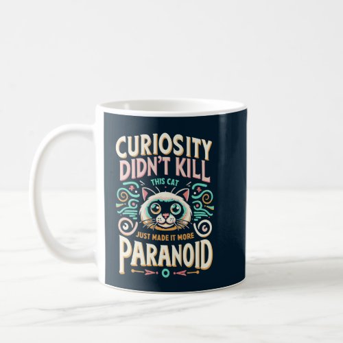 Paranoid Cat Coffee Mug
