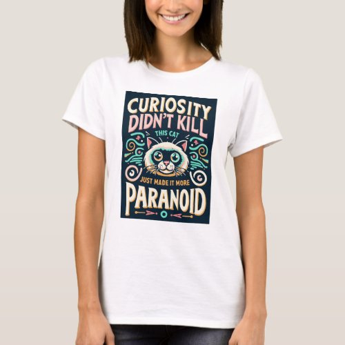 Paranoid Cat T_Shirt