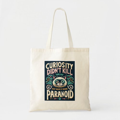 Paranoid Cat Tote Bag