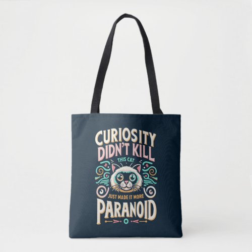 Paranoid Cat Tote Bag