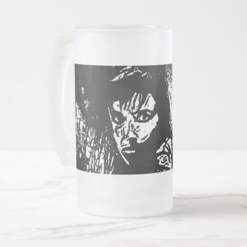 Paranoid Day Frosted Glass Beer Mug