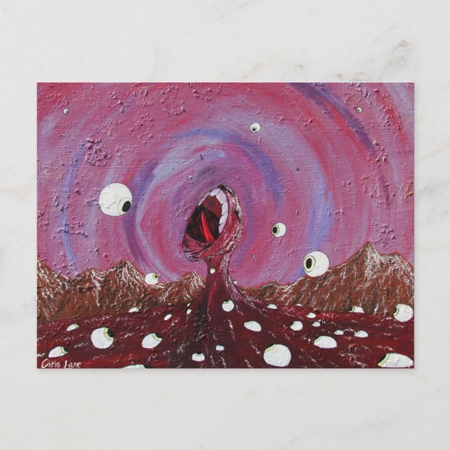 Paranoid painting postcards (Front)