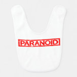 Paranoid Stamp Baby Bib