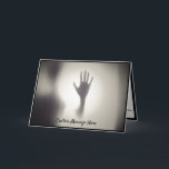 Paranormal Eerie Shadow Ghost Hand Card<br><div class="desc">A little supernatural paranormal ghostly shadow on a note and/or greeting card. Fully customize with a salutation, thank you, celebration wishes, sympathy, an invitation or anything you desire. Create your own inside message with customized text - or delete for personal handwritten message or quotes. Fully customizable if you wish to...</div>