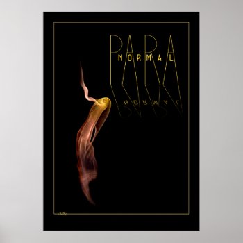 Paranormal Ghost Woman Poster by colorwash at Zazzle