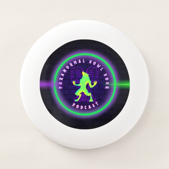 Paranormal Howl Hour Frisbee – Official PHHP Logo  (Front)