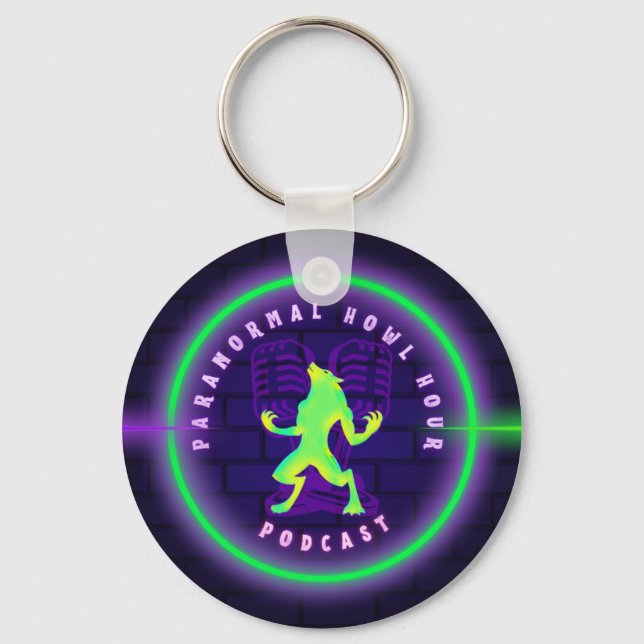 Paranormal Howl Hour Keychain (Front)