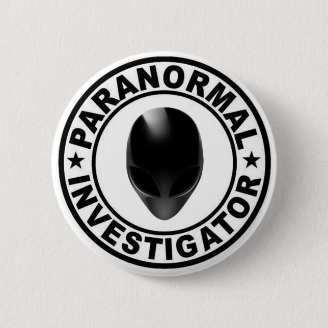 Paranormal Investigator Alien Button (Front)