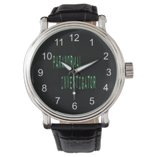 Paranormal Investigator - Black Background Watch