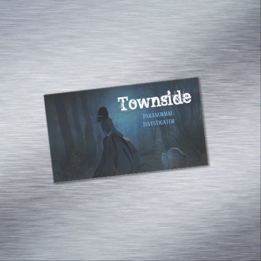 Paranormal Investigator Business Card Magnet Zazzle