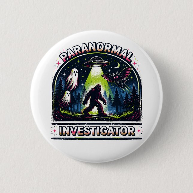 Paranormal Investigator Button (Front)
