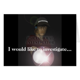 Paranormal Investigator Cards