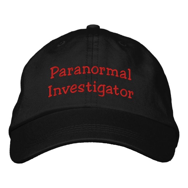 Paranormal Investigator Embroidered Baseball Cap (Front)
