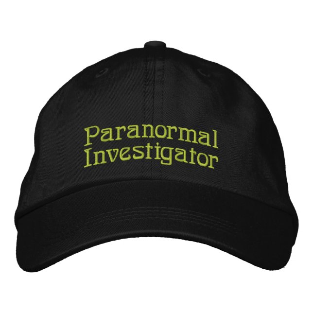 Paranormal Investigator Embroidered Baseball Cap (Front)