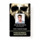Paranormal Investigator Employee Photo ID Name Tag