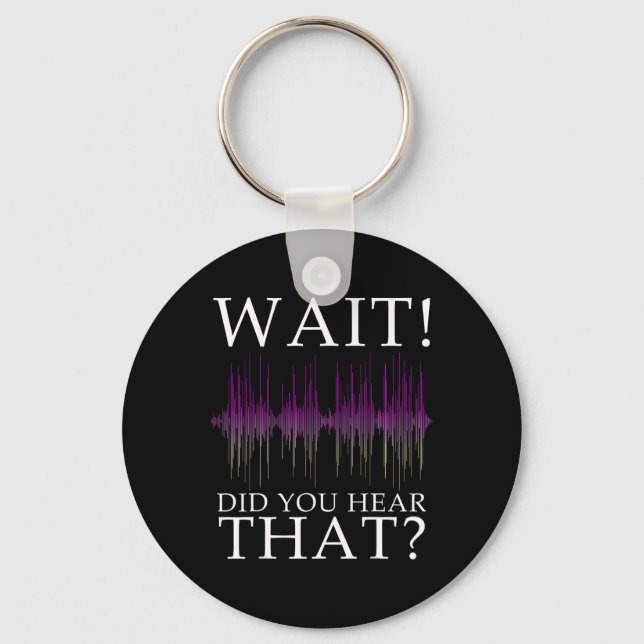 Paranormal Investigator Funny Ghost Hunting 1  Keychain (Front)