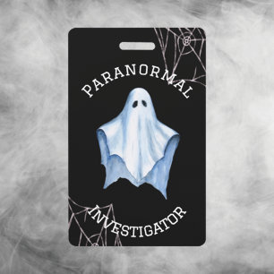 Paranormal Investigator Ghost & Cobwebs Black Badge