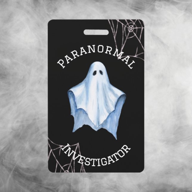 Paranormal Investigator Ghost & Cobwebs Black Badge (Creator Uploaded)