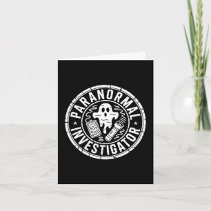 Paranormal investigator ghost hunter card