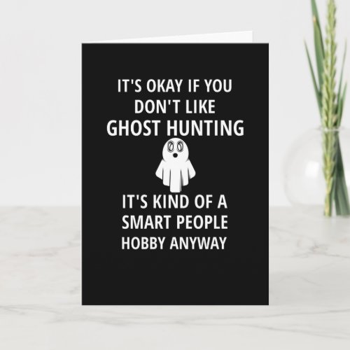 Paranormal Investigator Ghost Hunter Ghost Hunting Card
