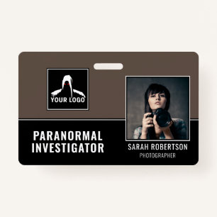 Paranormal Investigator Ghost Hunter Photo ID Badge