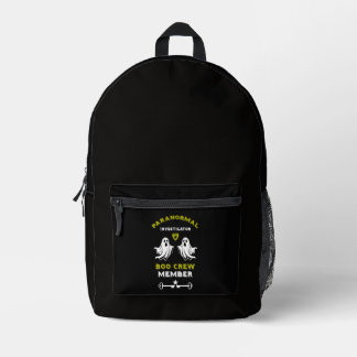 Paranormal investigator Ghost Hunter Printed Backpack