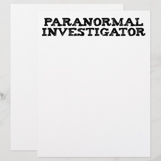 Paranormal Investigator Ghost Hunting (Front/Back)