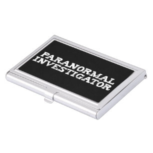 Paranormal Investigator Ghost Hunting Business Card Case