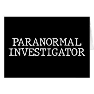 Paranormal Investigator Ghost Hunting EVP Cards