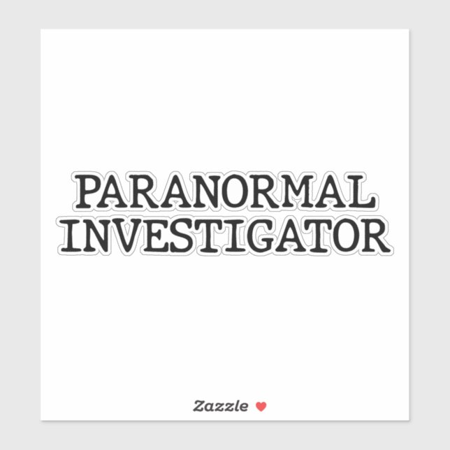 Paranormal Investigator Ghost Hunting EVP Sticker (Sheet)