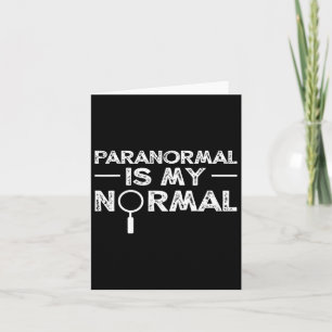 Paranormal Investigator Ghost Hunting Funny Gift  Card