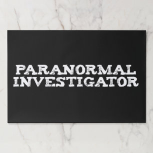 Paranormal Investigator Ghost Hunting Paper Pad