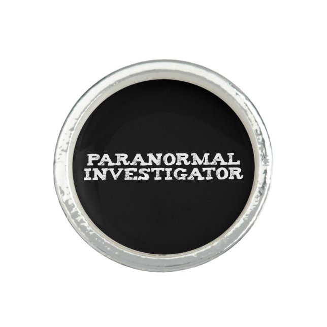 Paranormal Investigator Ghost Hunting Ring (Front)