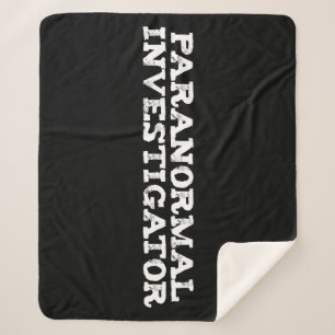 Paranormal Investigator Ghost Hunting Sherpa Blanket