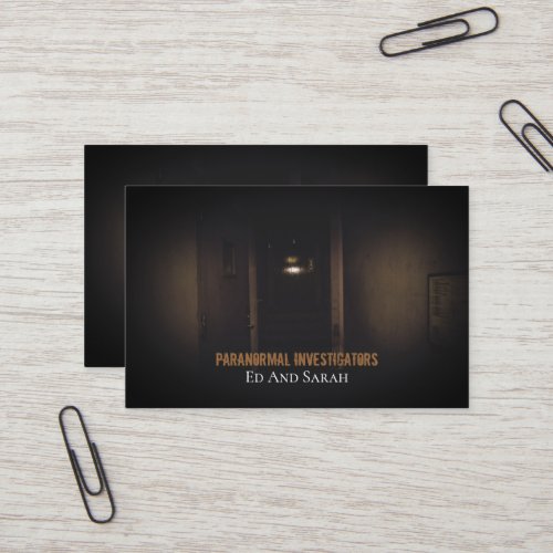 Paranormal Investigator Haunted Asylum Business Card