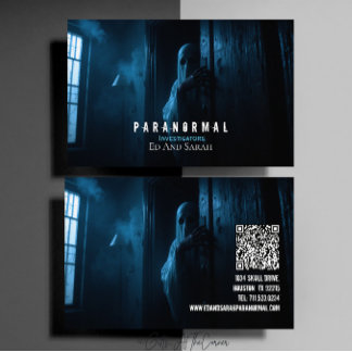 Paranormal Investigator Haunted Ghost Business Card