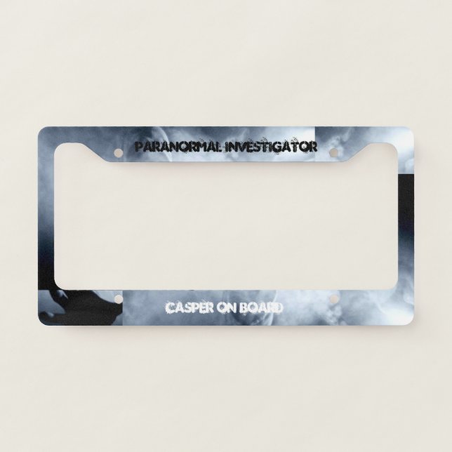 Paranormal Investigator Licence plate License Plate Frame (Front)