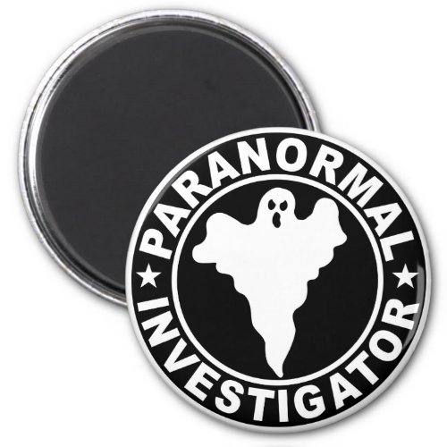 Paranormal Investigator Logo Supernatural Ghost Magnet