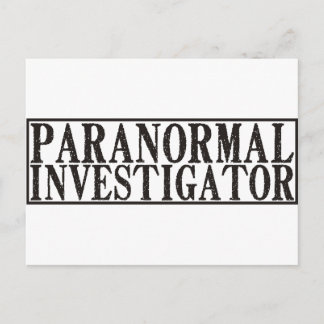Paranormal Investigator Postcard