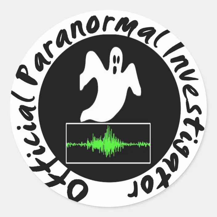 Paranormal Investigator Emblem Sign Sticker 