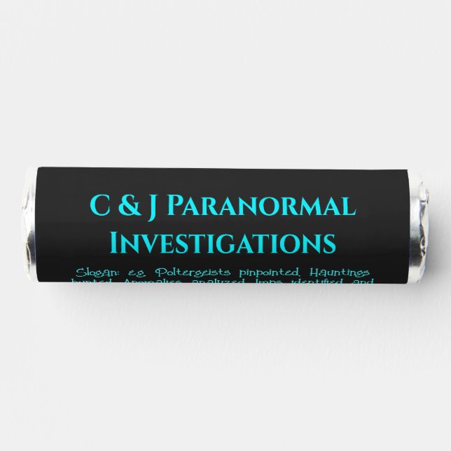 Paranormal Investigator with ghost logo Breath Savers® Mints (Right)